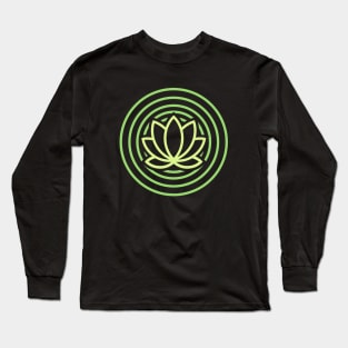 Lime Lotus Long Sleeve T-Shirt
